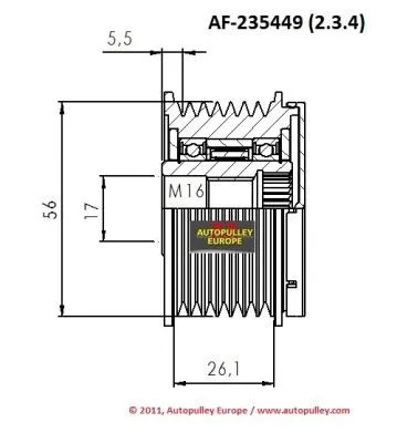 Belt Pulley, alternator