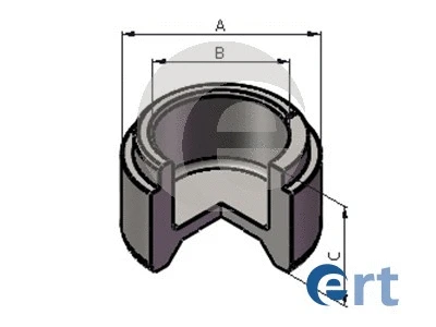 Piston, brake caliper (151147-C)