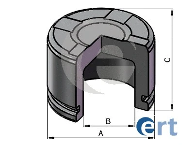 Piston, brake caliper (151411-C)