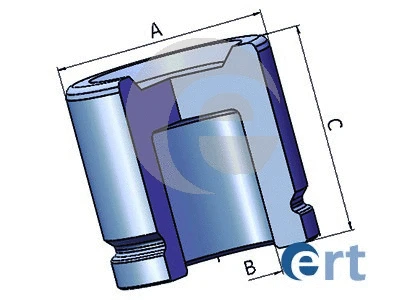 Piston, brake caliper (150968-C)