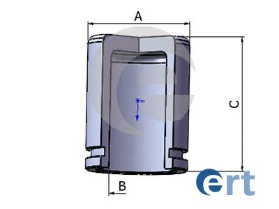 Piston, brake caliper (150860-C)