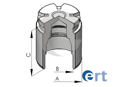 Piston, brake caliper (150581-C)