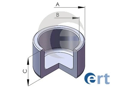 Piston, brake caliper (150587-C)