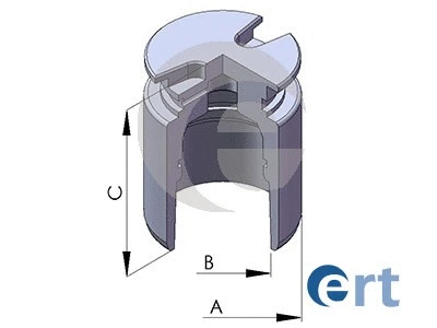 Piston, brake caliper (150562-C)