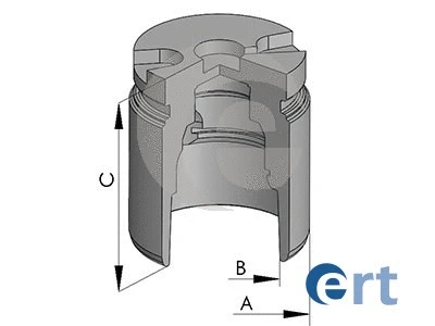Piston, brake caliper (150898-C)