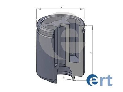 Piston, brake caliper (150808-C)