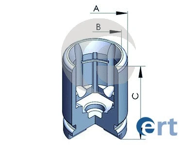 Piston, brake caliper (150227-C)