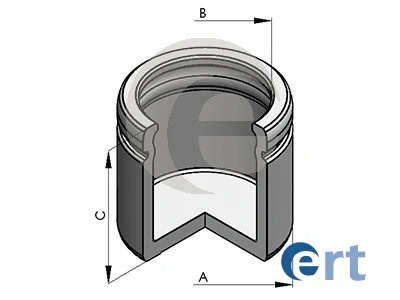 Piston, brake caliper (150595-C)