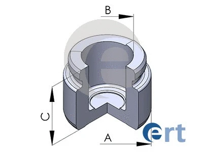 Piston, brake caliper (150675-C)