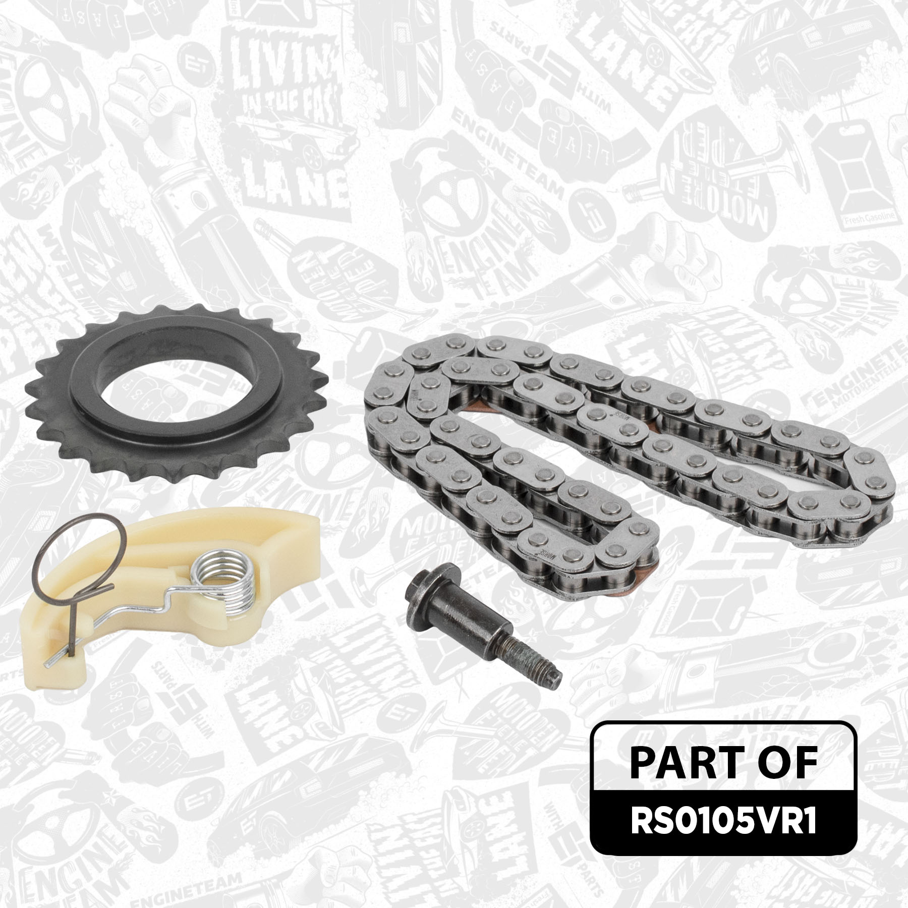 Chain Kit, oil pump drive