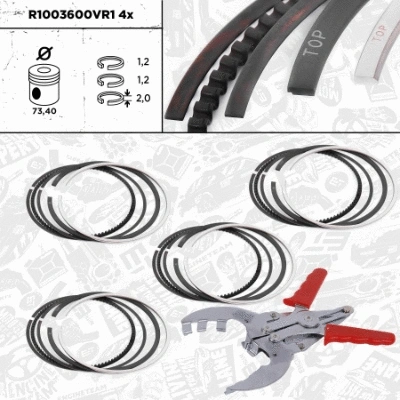 Piston Ring Kit (R1003600VR1)