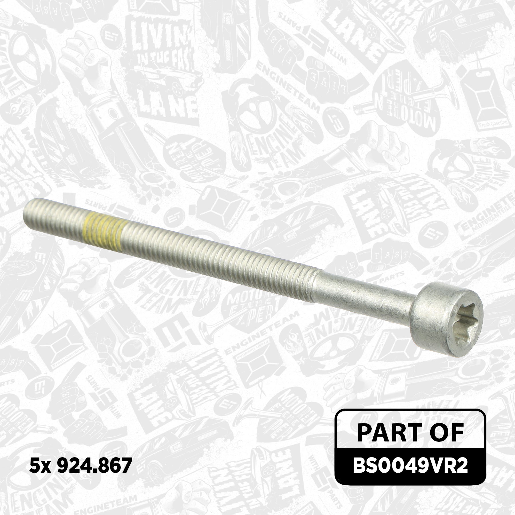 Screw, injection nozzle holder