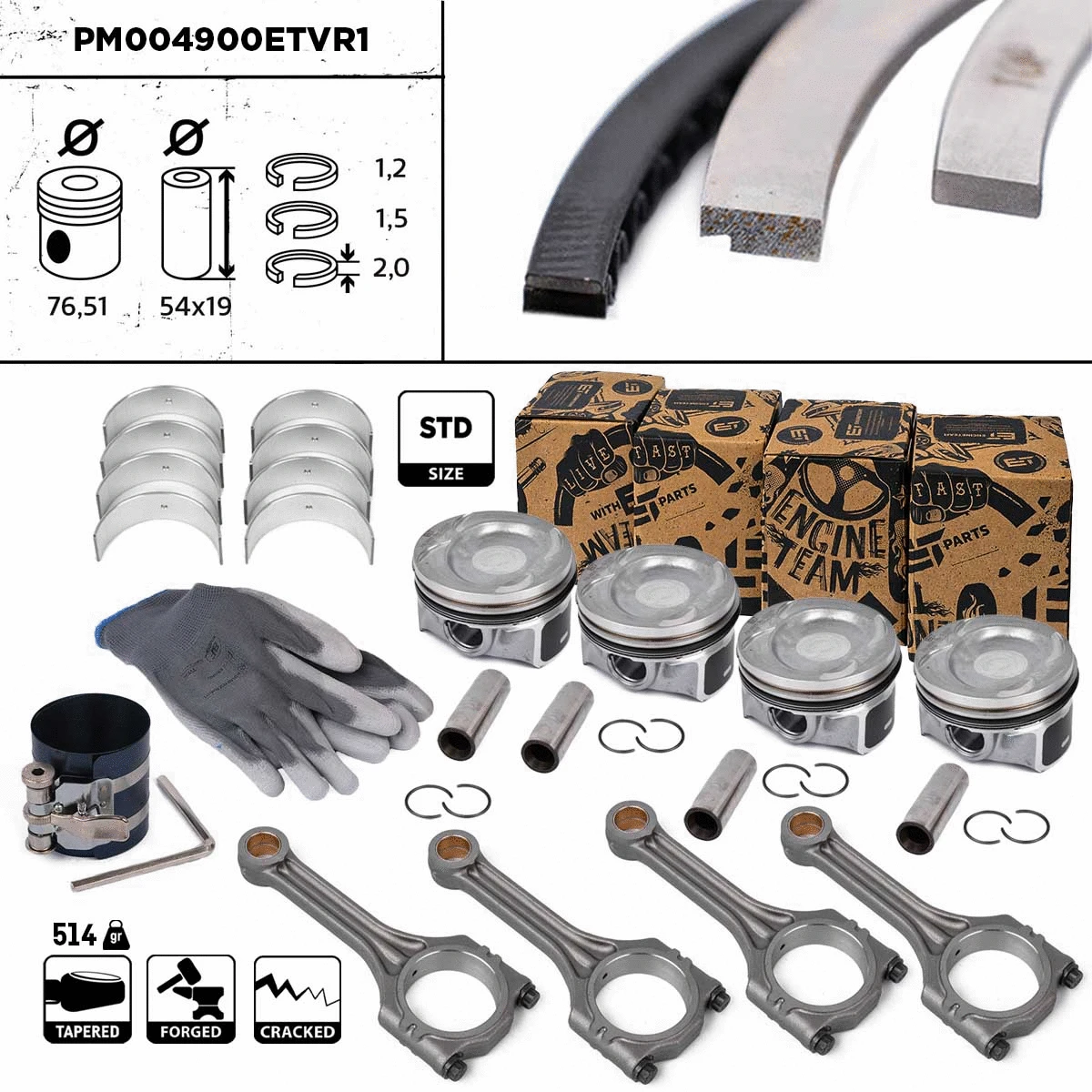Piston Set (PM004900ETVR1)