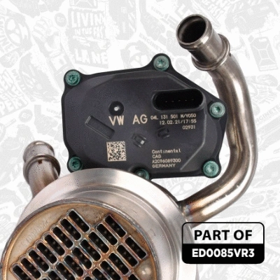 Cooler, exhaust gas recirculation