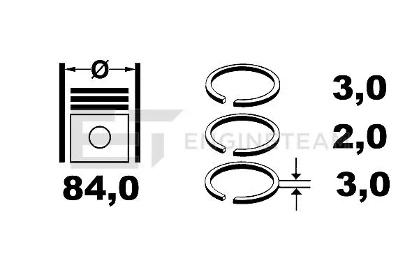 Piston Ring Kit (R1000300)