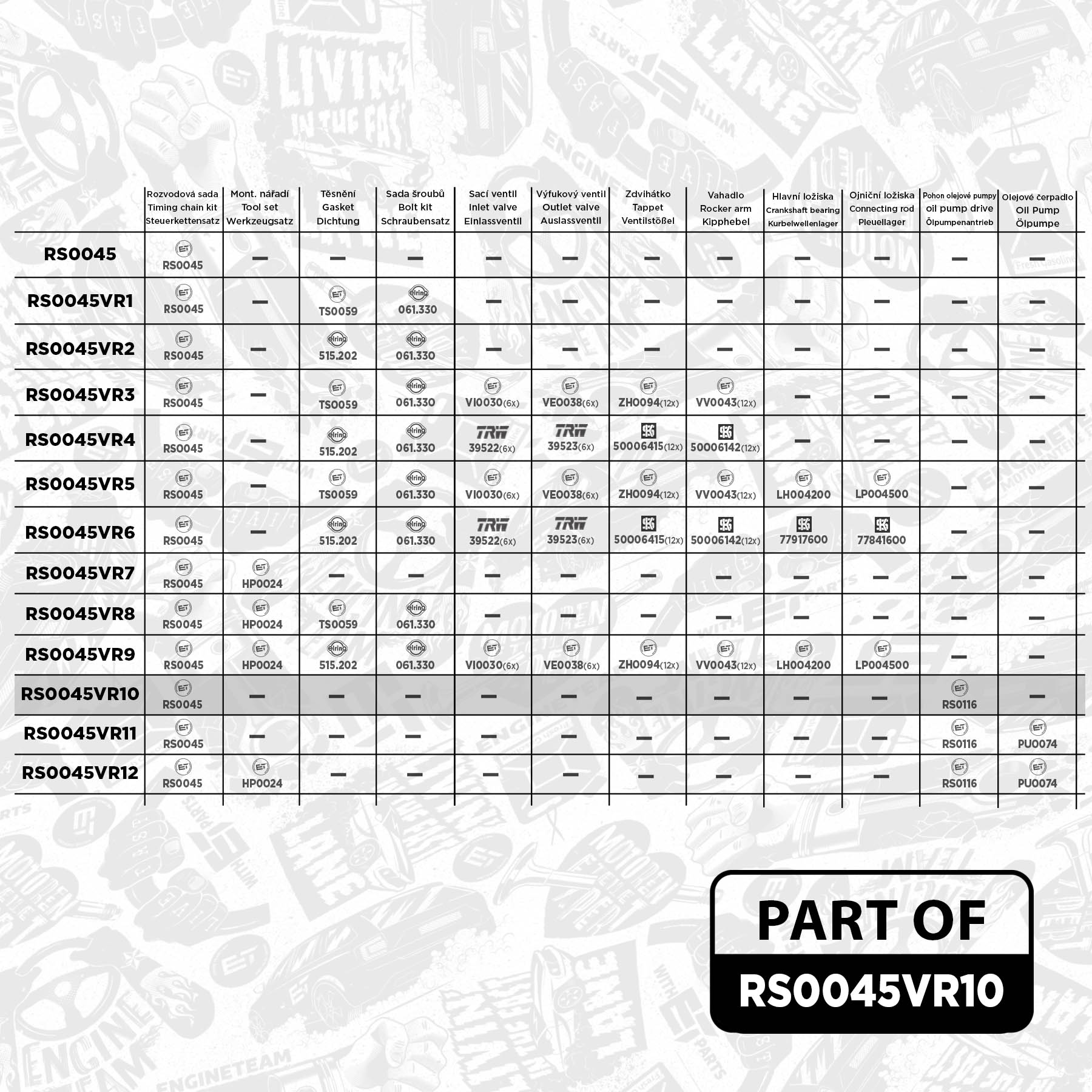 Timing Chain Kit (RS0045VR10)