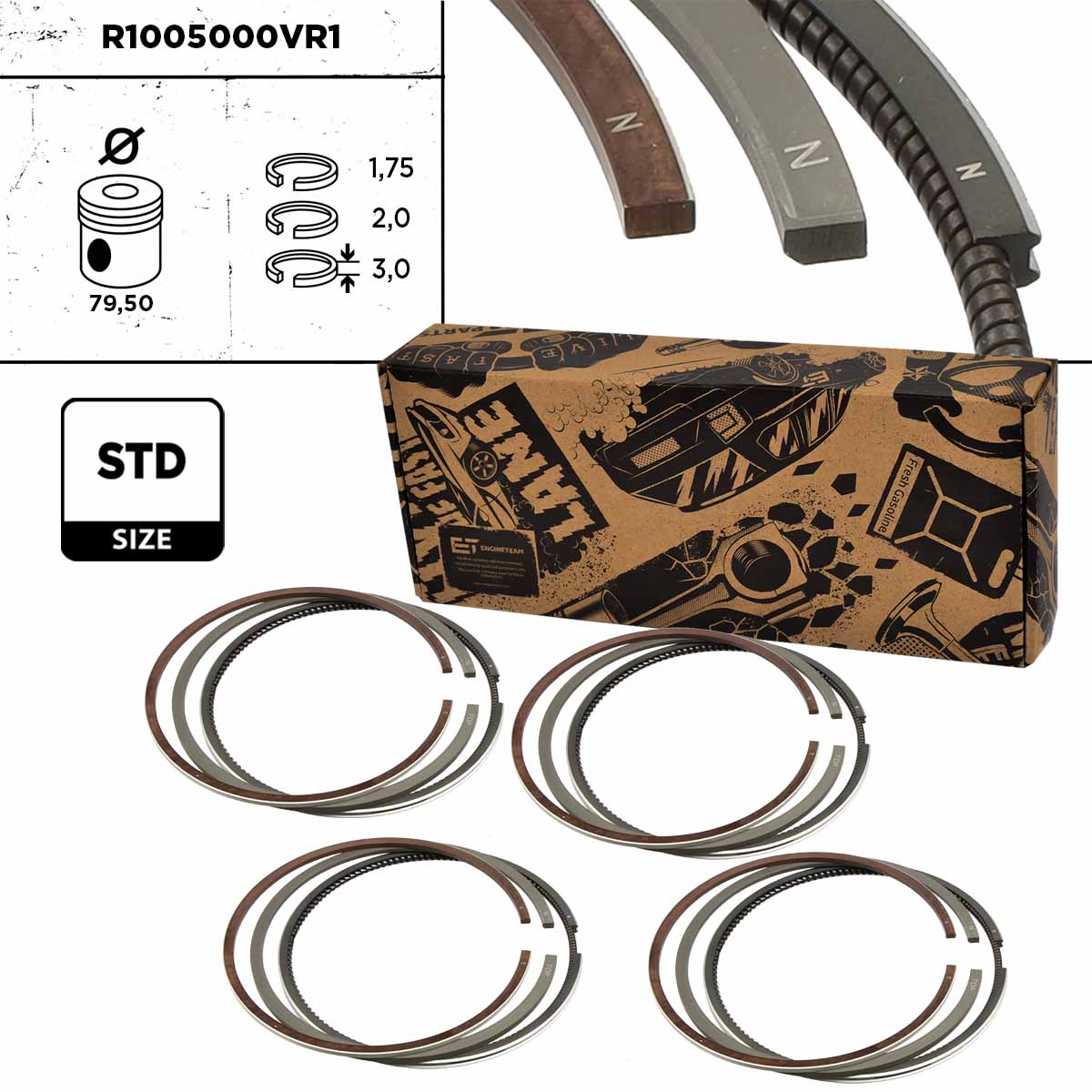 Piston Ring Kit (R1005000VR1)
