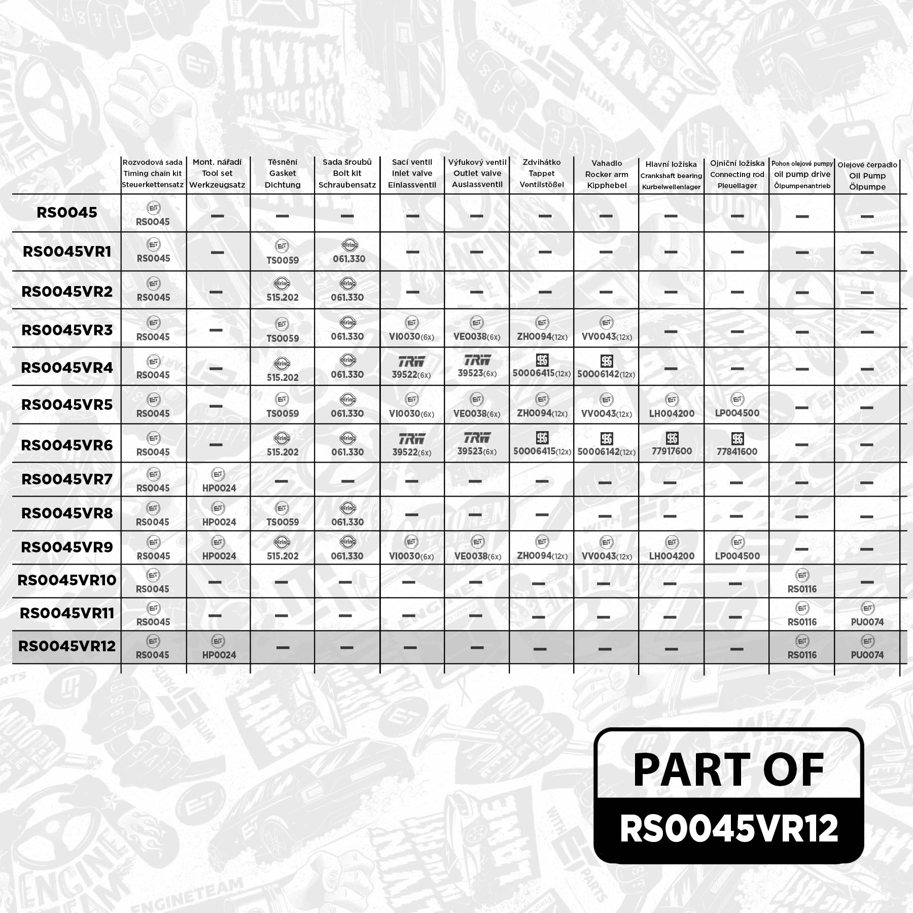 Timing Chain Kit (RS0045VR12)