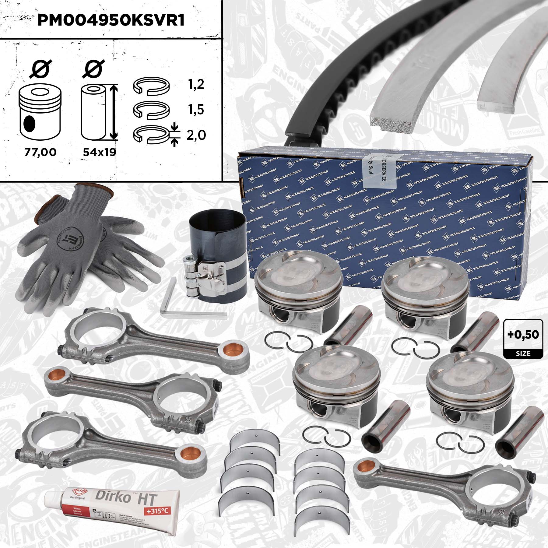Piston Set (PM004950KSVR1)