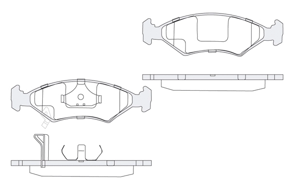 Brake Pad Set, disc brake (1850.0058093)