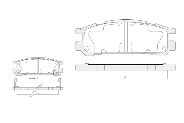 Brake Pad Set, disc brake (1850.0058080)