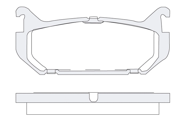 Brake Pad Set, disc brake (1850.0058085)