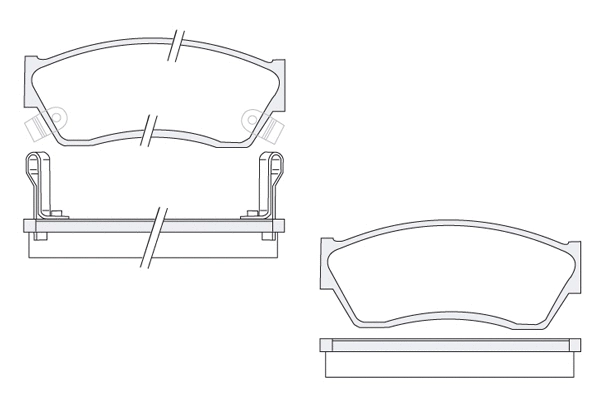 Brake Pad Set, disc brake (1850.0058111)