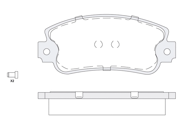 Brake Pad Set, disc brake (1850.0058167)