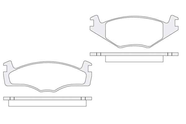 Brake Pad Set, disc brake (1850.0058163)