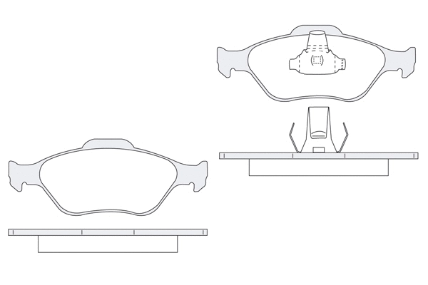 Brake Pad Set, disc brake (1850.0058021)