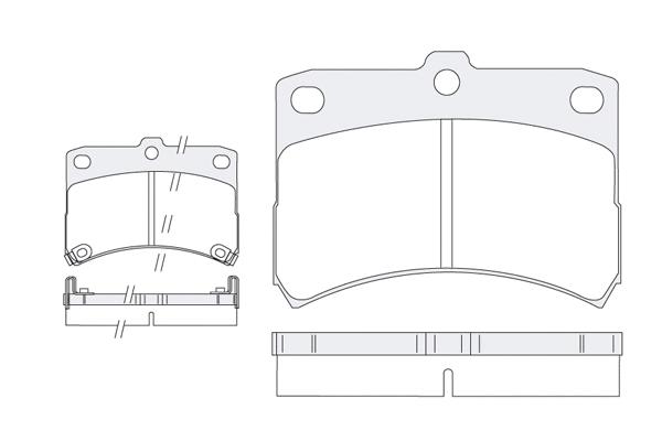 Brake Pad Set, disc brake (1850.0058131)