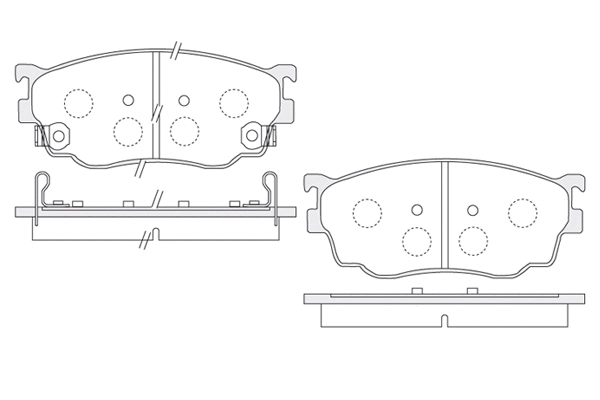 Brake Pad Set, disc brake (1850.0058150)