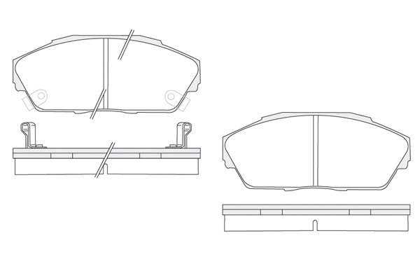 Brake Pad Set, disc brake (1850.0058098)