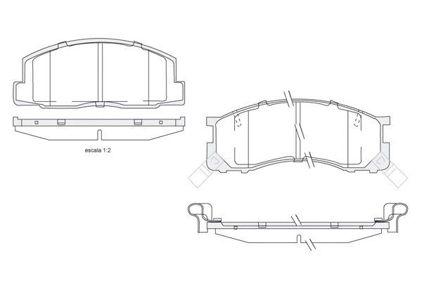 Brake Pad Set, disc brake (1850.0058100)