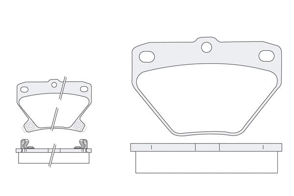 Brake Pad Set, disc brake (1850.0058022)