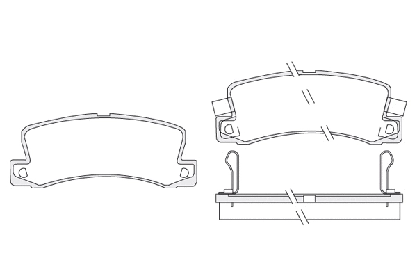 Brake Pad Set, disc brake (1850.0058133)