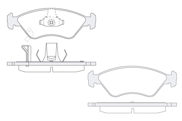 Brake Pad Set, disc brake (1850.0058108)