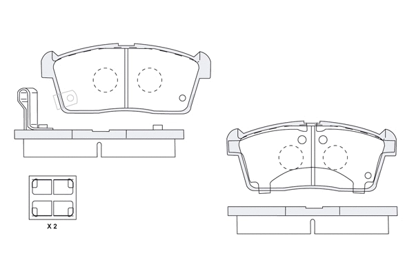 Brake Pad Set, disc brake (1850.0058040)