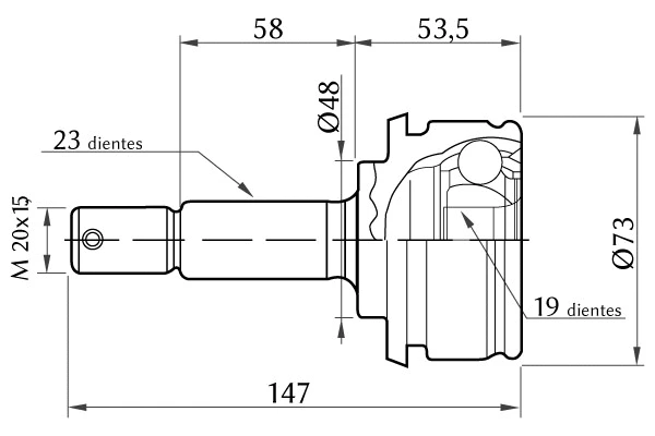 Joint Kit, drive shaft (1860.0068006)