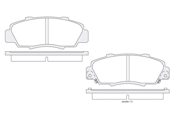 Brake Pad Set, disc brake (1850.0058087)