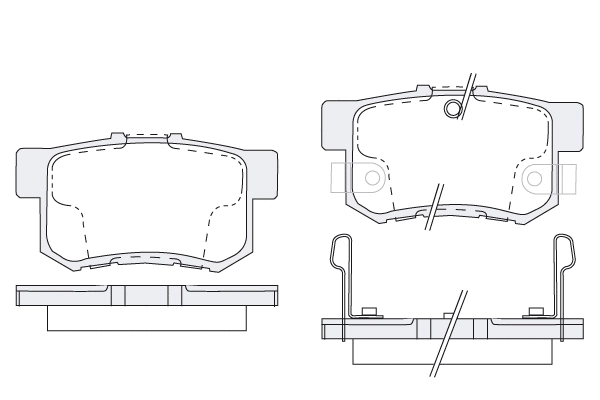 Brake Pad Set, disc brake (1850.0058092)