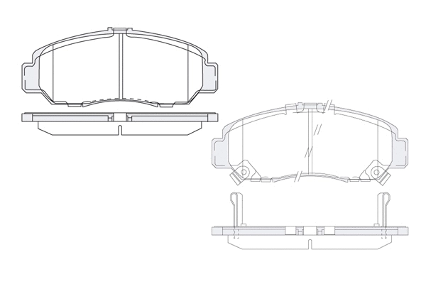 Brake Pad Set, disc brake (1850.0058126)