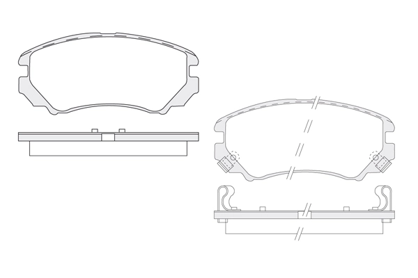 Brake Pad Set, disc brake (1850.0058132)