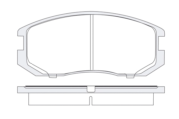Brake Pad Set, disc brake (1850.0058103)