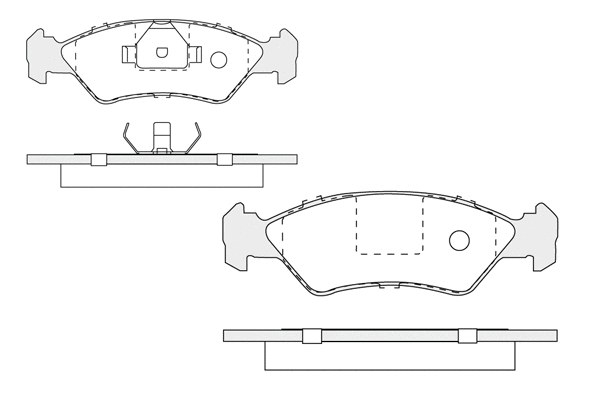 Brake Pad Set, disc brake (1850.0058197)