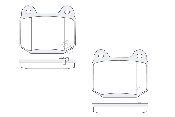 Brake Pad Set, disc brake (1850.0058045)