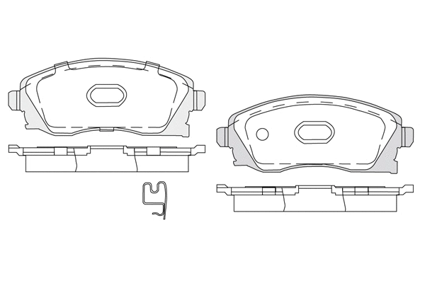 Brake Pad Set, disc brake (1850.0058203)