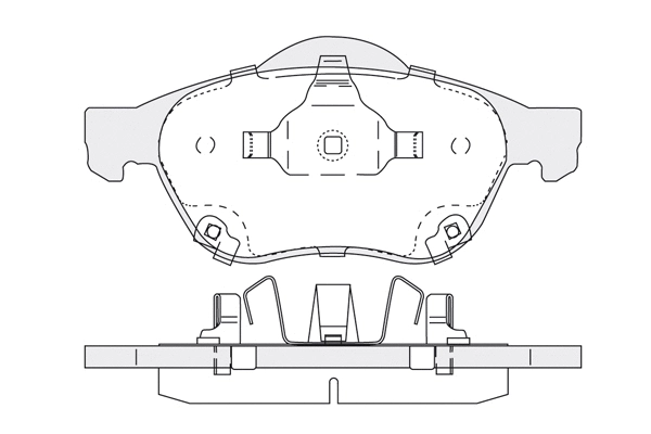 Brake Pad Set, disc brake (1850.0058146)