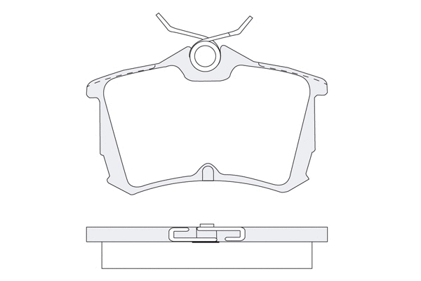 Brake Pad Set, disc brake (1850.0058032)