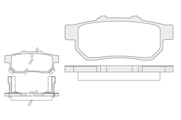 Brake Pad Set, disc brake (1850.0058139)
